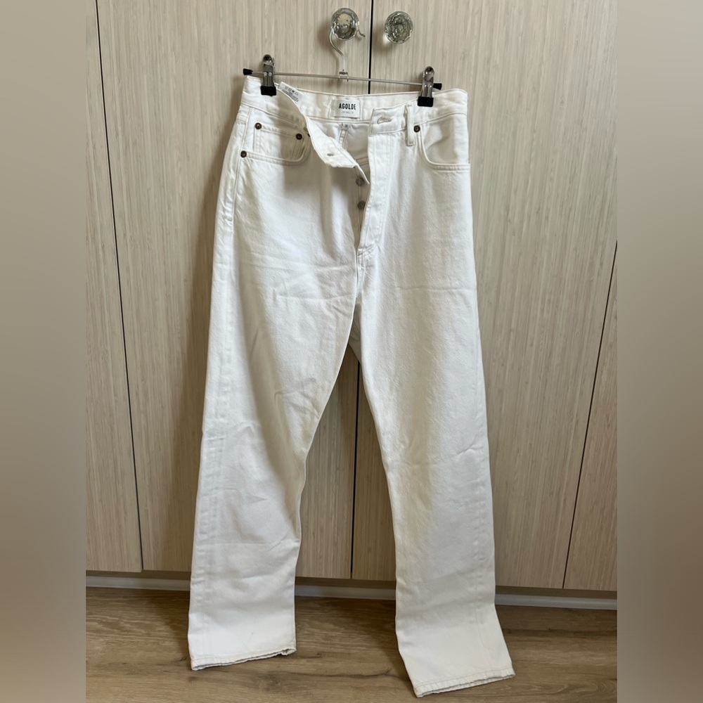 Agolde white jeans